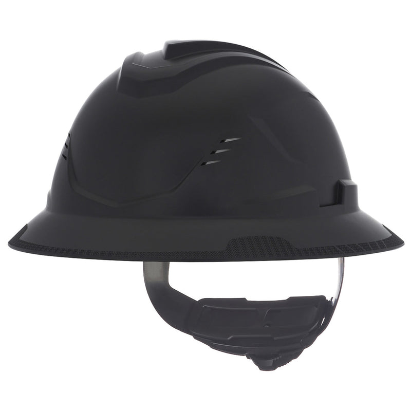 MSA V-Gard C1 Full Brim Vented Hard Hat with Fas-Trac III Suspension, view 15 of 15