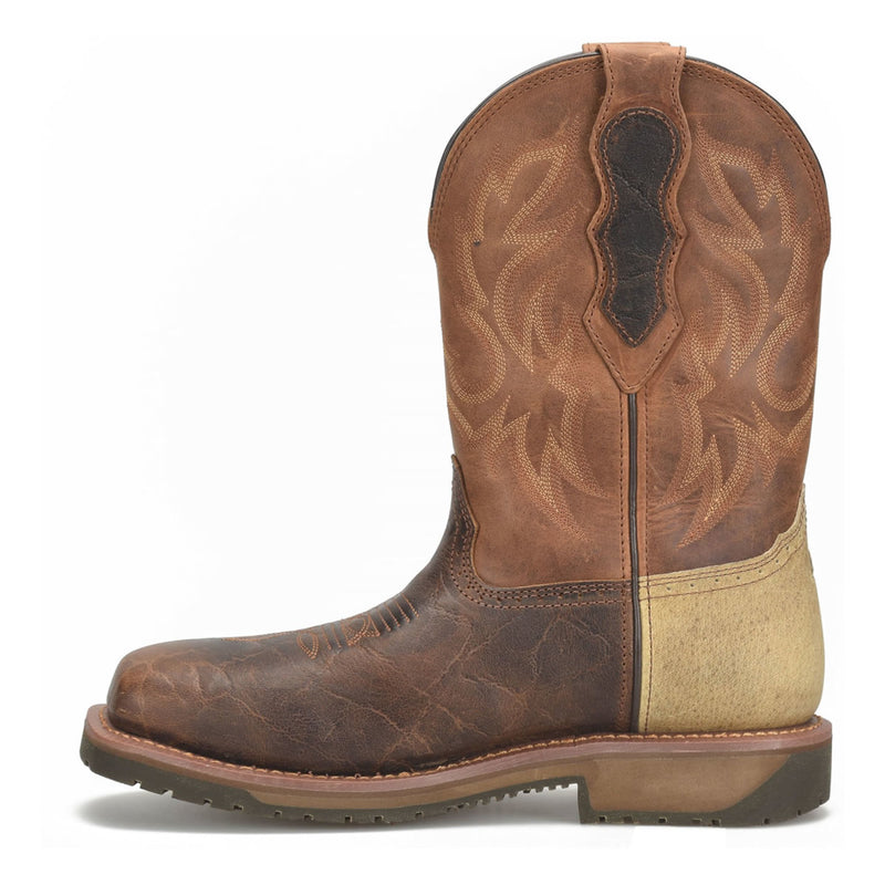 Double-H Men's 11" Outlook Boots, DH6143, Brown, view 4 of 6
