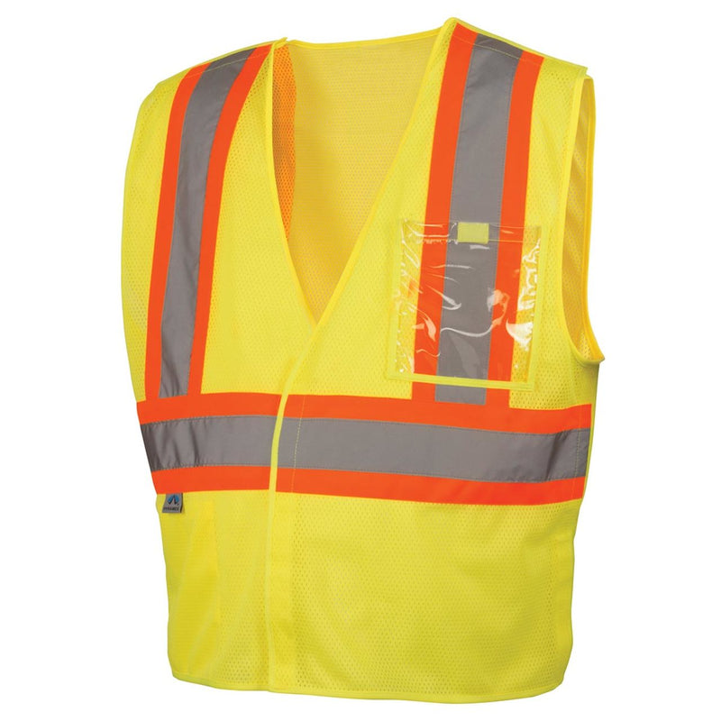 Pyramex RVHL27 Type R Class 2 Hi-Vis Two-Tone Breakaway Mesh Safety Vest, view 4 of 7