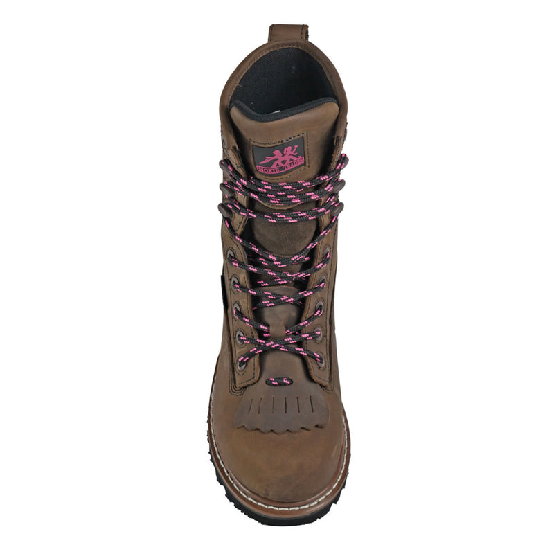Moxie Trades Women's Mareen 8" Logger Waterproof Composite Toe Boots, MT28028, Brown, view 3 of 8
