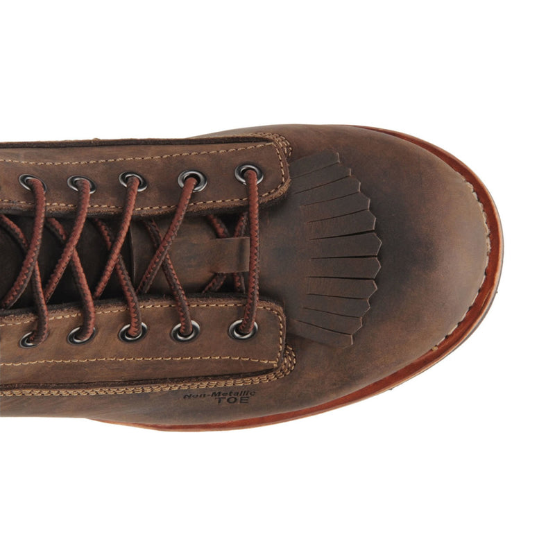 Carolina Men's Birch 8" Logger Waterproof EH Soft Toe Boots, CA7022, Brown, view 2 of 6
