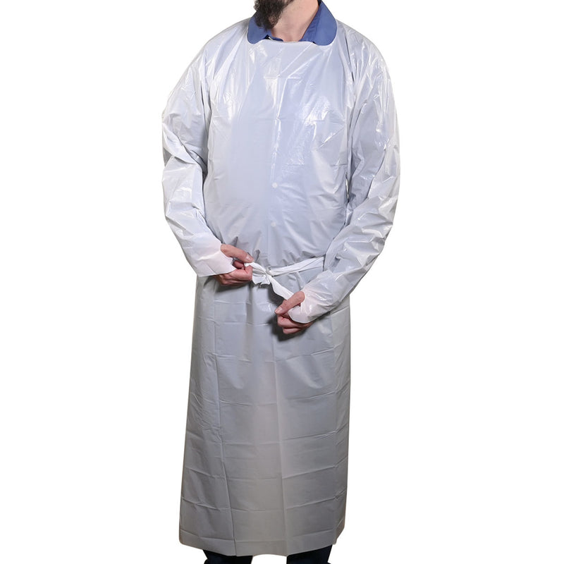 UMBO 47" Polyethylene CPE Gown with Thumb Loops - H232 - Pack of 10, view 6 of 18