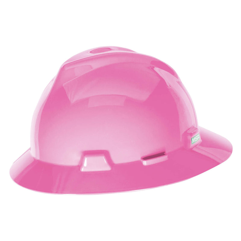MSA V-Gard Full Brim Hard Hat with Fas-Trac III Suspension, view 10 of 17