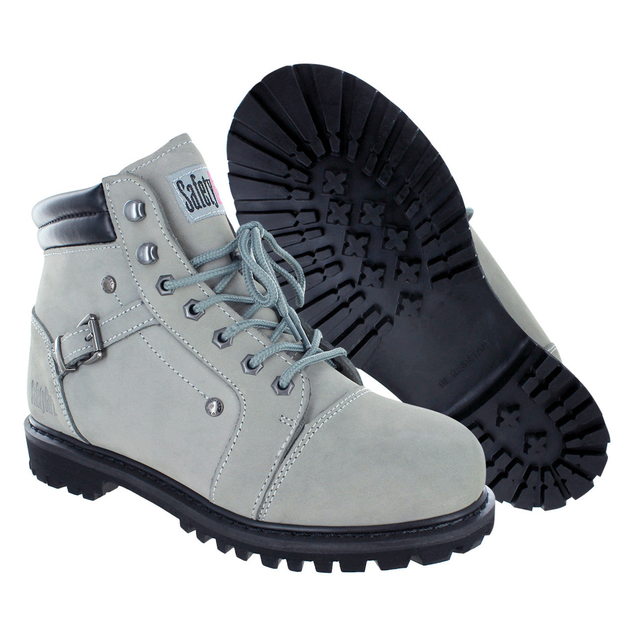 Safety Girl Women's Fusion Steel Toe Work Boots - Gray Safety Girl Women's Fusion Steel Toe Work Boots - Gray