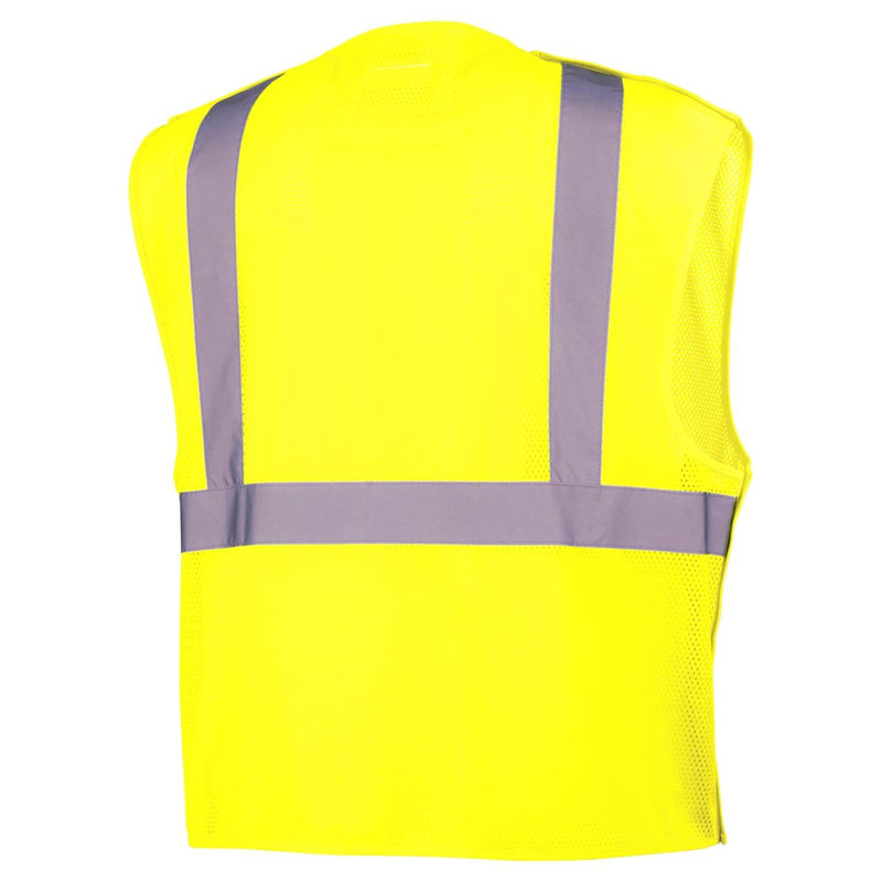 Pyramex RVHL25 Type R Class 2 Hi-Vis Breakaway Mesh Safety Vest, view 4 of 8