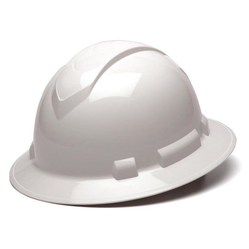 Pyramex Ridgeline Full Brim Hard Hat 6-Point Ratchet Suspension, view 1 of 14