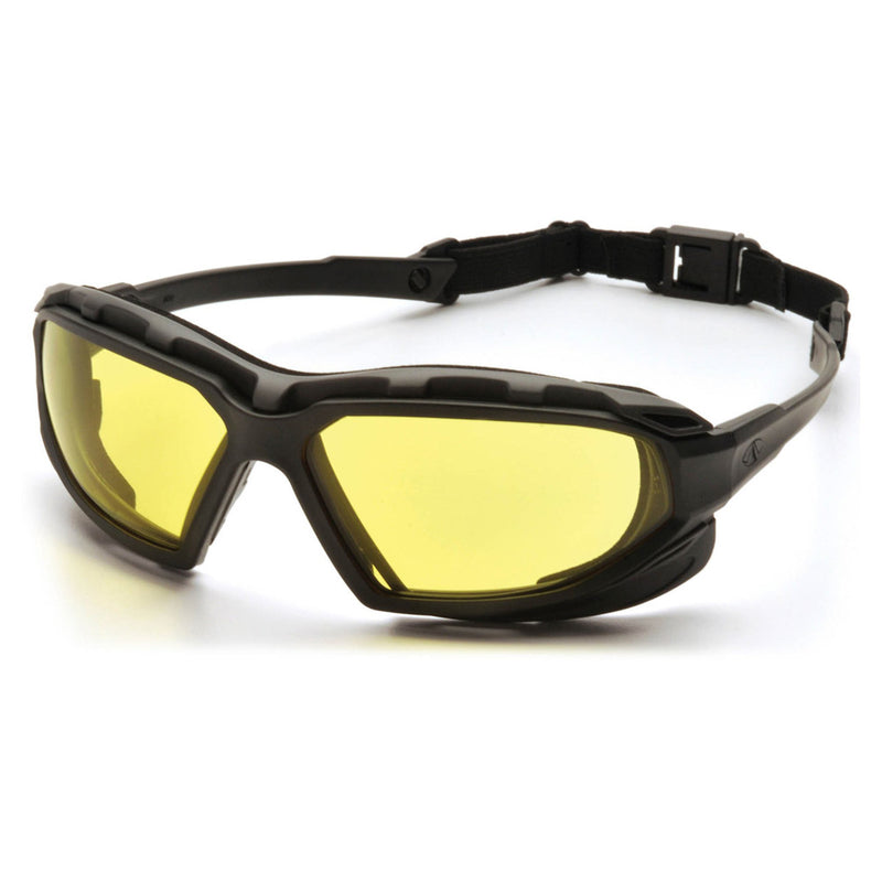 Pyramex Highlander Plus Foam Padded Sealed Safety Glasses, Black/Gray Frame, view 7 of 10