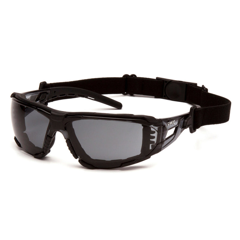 Pyramex Fyxate Foam Padded Sealed Safety Glasses, Black Temples, view 2 of 6