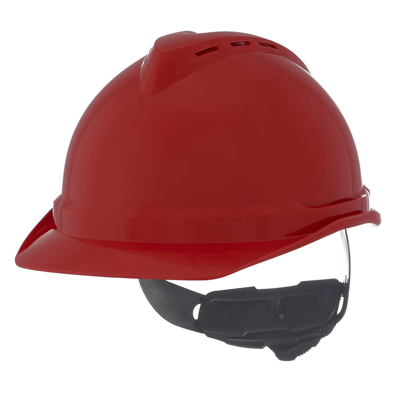 MSA V-Gard 500 Fas-Trac III 6-Point Ratchet Vented Hard Hat, view 12 of 13