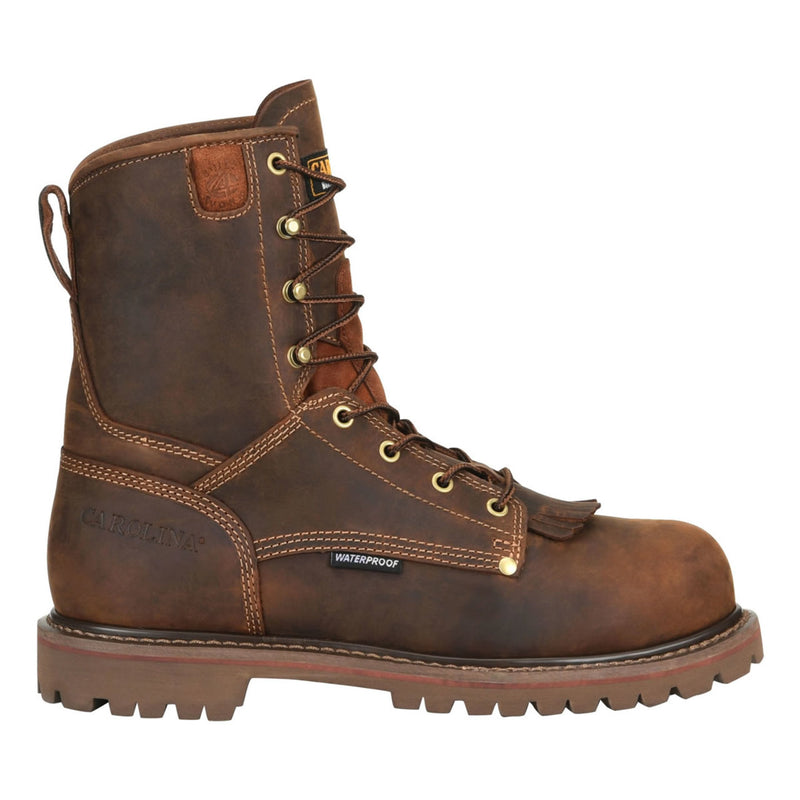 Carolina Men's 28 Series 8" Waterproof EH Soft Toe Boots, CA8028, Kharthoum Cigar, view 1 of 7