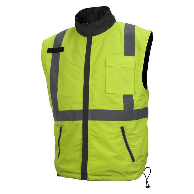 Pyramex RJR34 Type R Class 3 Hi-Vis 4-in-1 Jacket, Hi-Vis Lime Green, view 3 of 9