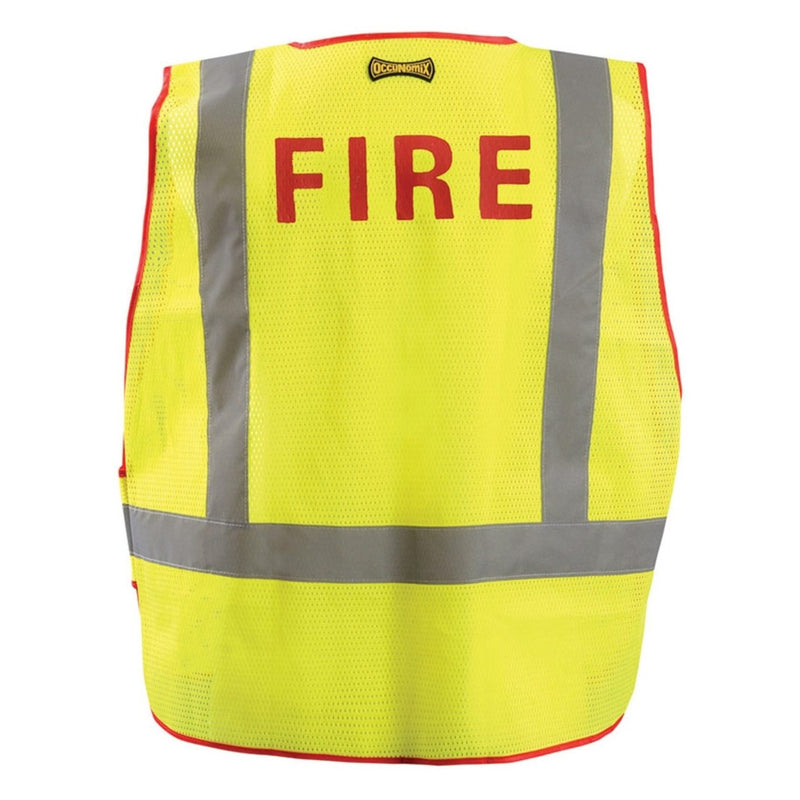 OccuNomix Type P/R Class 2 Hi-Vis Public Safety Fire Vest, LUX-PSF-DOR, view 2 of 2