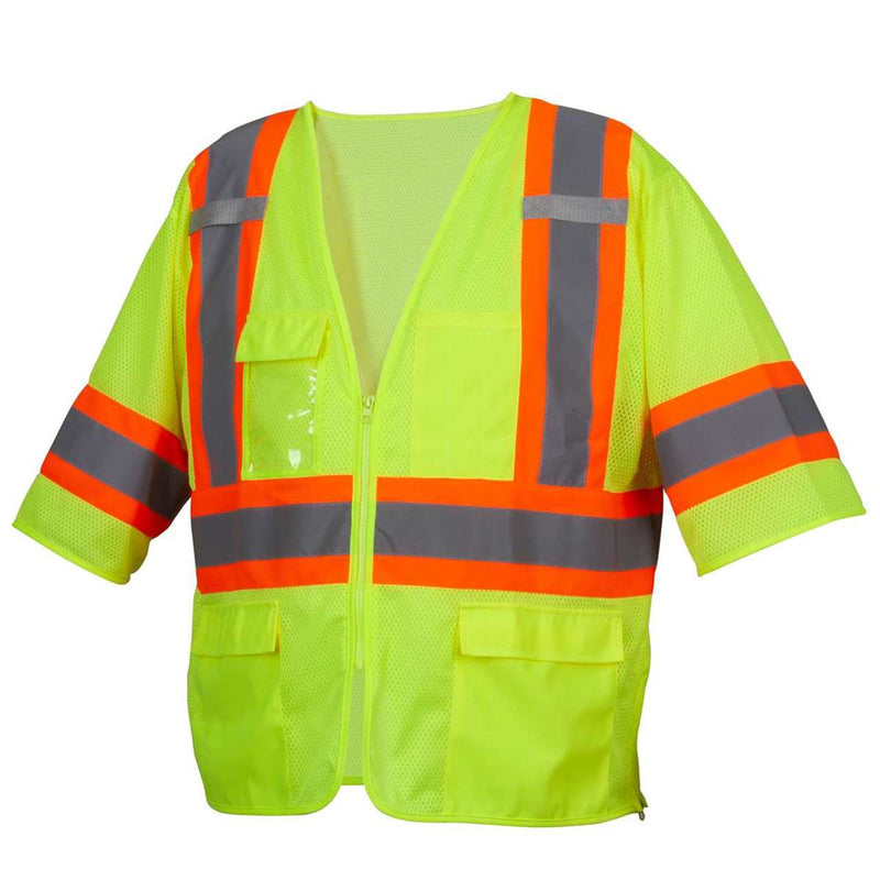 Pyramex RVZ36 Type R Class 3 Hi-Vis Two-Tone Mesh Safety Vest, view 1 of 7