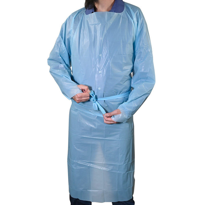 UMBO 47" Polyethylene CPE Gown with Thumb Loops - H232 - Pack of 10, view 1 of 18