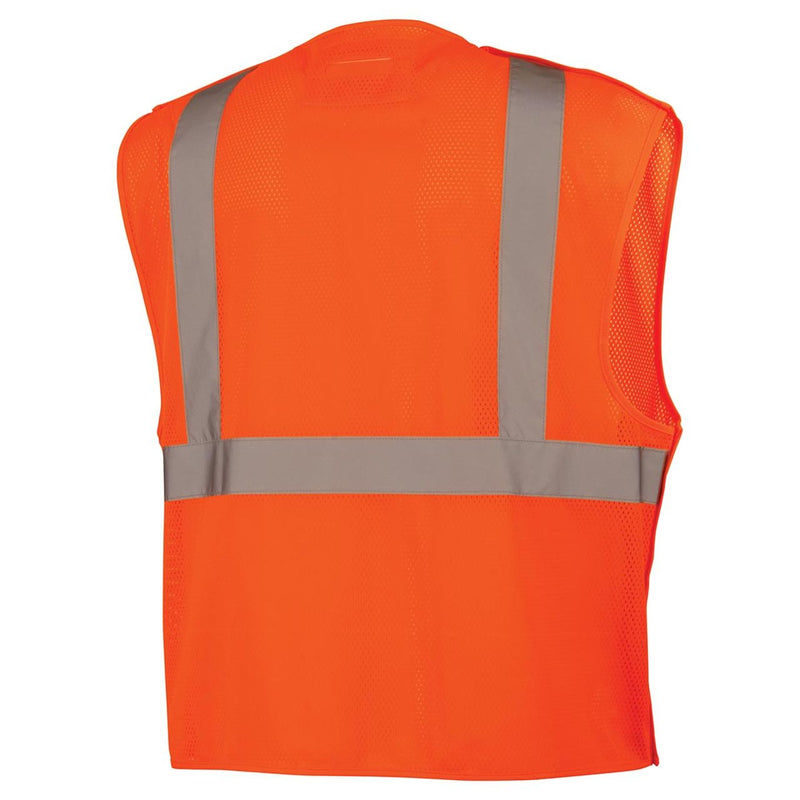 Pyramex RVHL25 Type R Class 2 Hi-Vis Breakaway Mesh Safety Vest, view 7 of 8