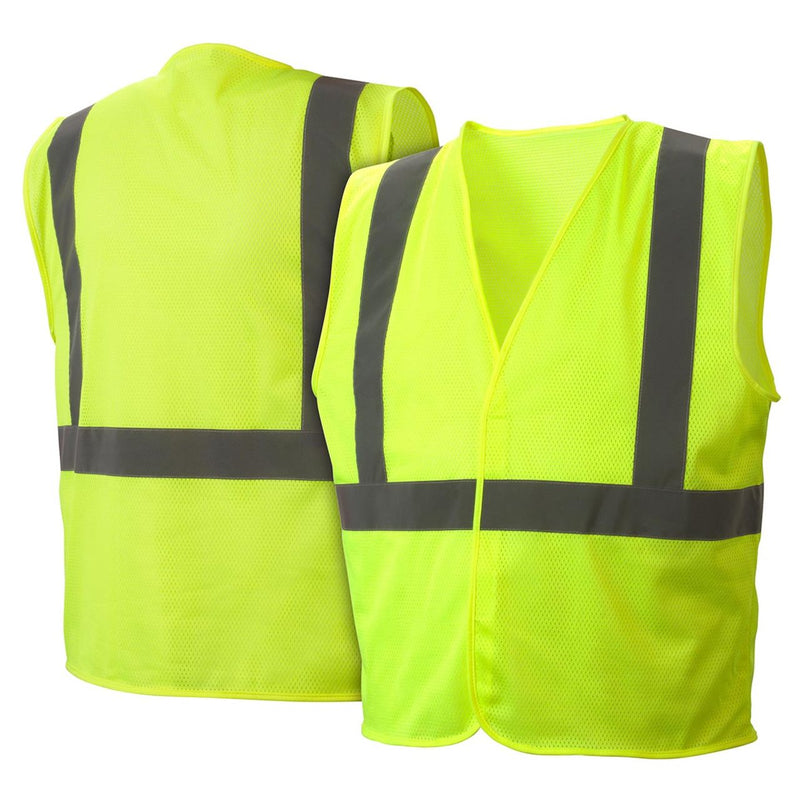 Pyramex RVHLM29 Type R Class 2 Hi-Vis Mesh Safety Vest, view 1 of 4