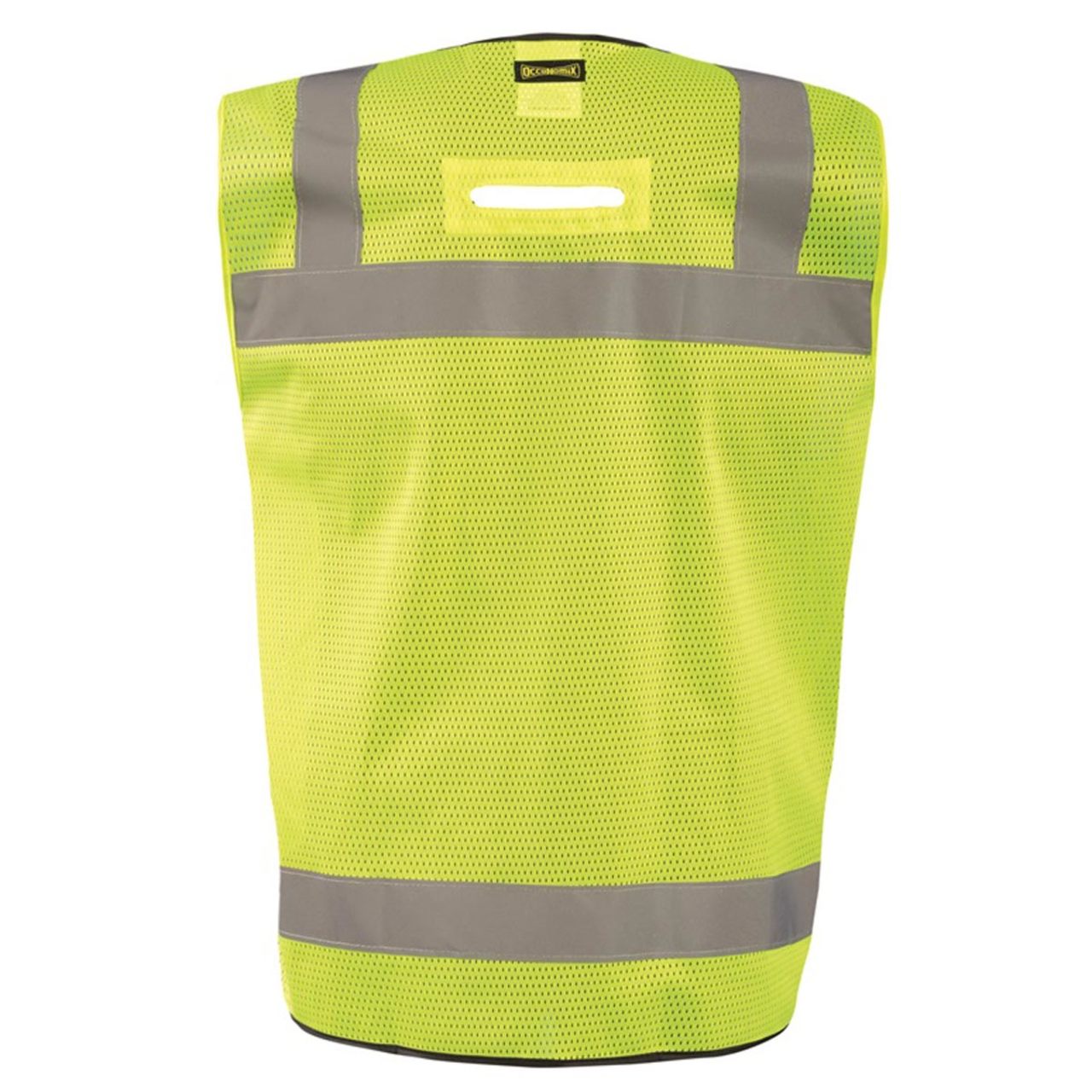 Custom OccuNomix Type R Class 2 Hi-Vis Black Bottom Surveyor Safety Vest, LUX-LTGCSBK Custom OccuNomix Type R Class 2 Hi-Vis Black Bottom Surveyor Safety Vest, LUX-LTGCSBK