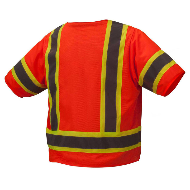 Pyramex Safety RVZ34 Type R Class 3 Hi-Vis Two-Tone Mesh Back Safety Vest, view 4 of 6