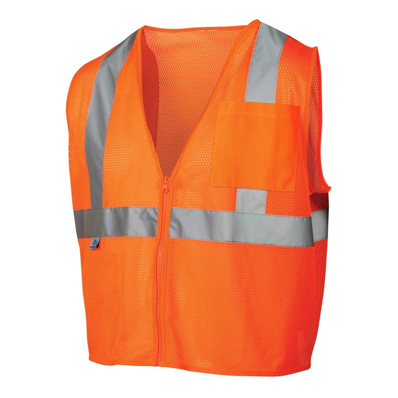 Pyramex RVZ21SE Hi-Vis Type R Class 2 Non-FR Self Extinguishing Mesh Safety Vest, view 5 of 7