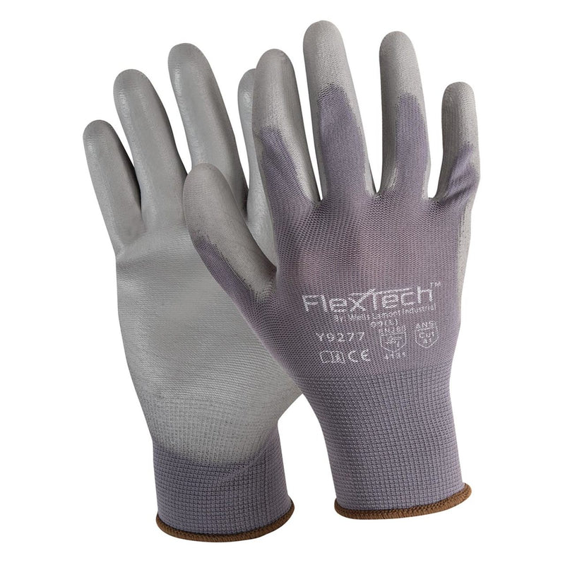 Wells Lamont Y9277 A1 Cut Polyurethane Coated Gloves, Gray, view 1 of 2