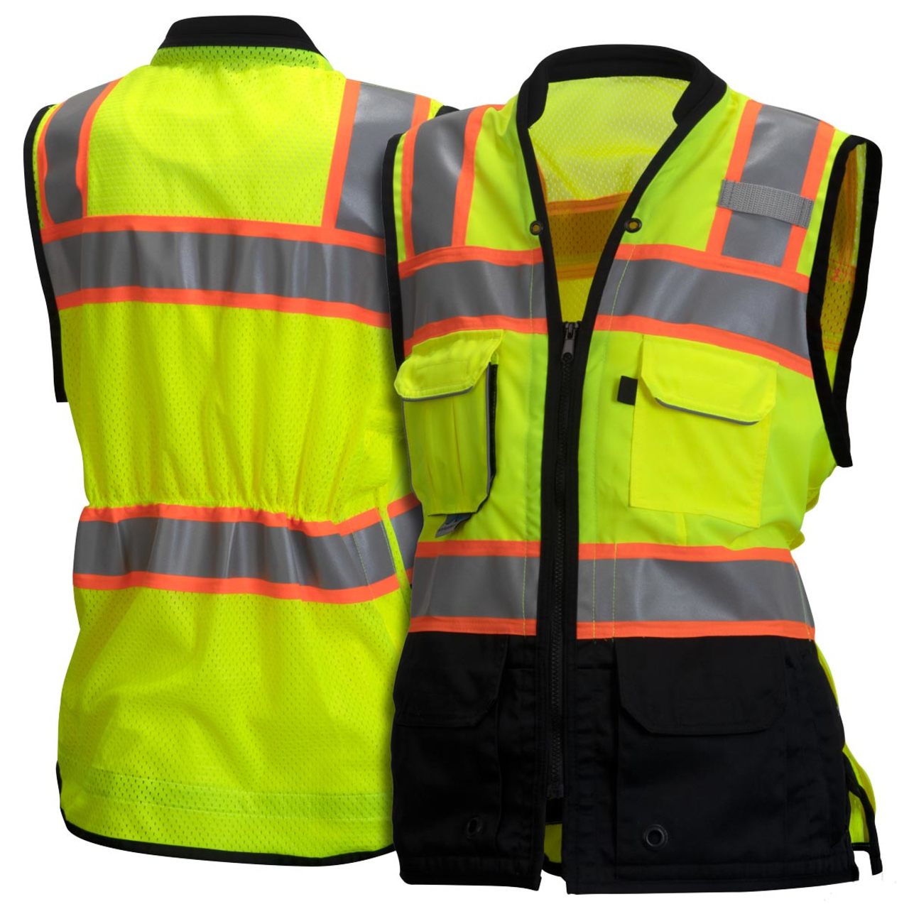 Pyramex RVZF61 Women's Type R Class 2 Hi-Vis Black Bottom Safety
