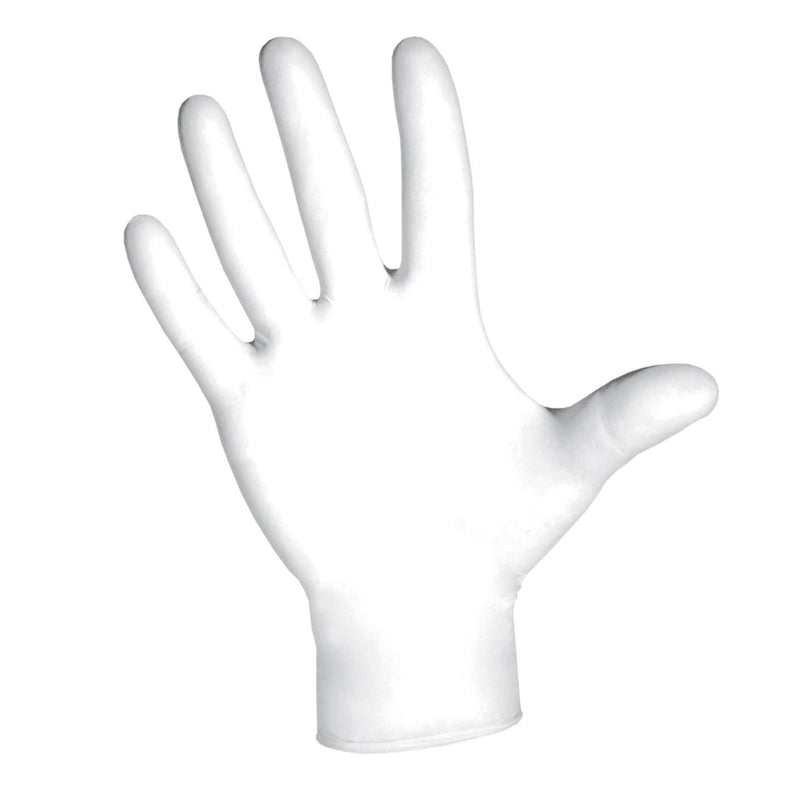 DASH Nuvo Super Stretch Vinyl Disposable Gloves, White, 2.4 mil, Box of 100, view 7 of 7