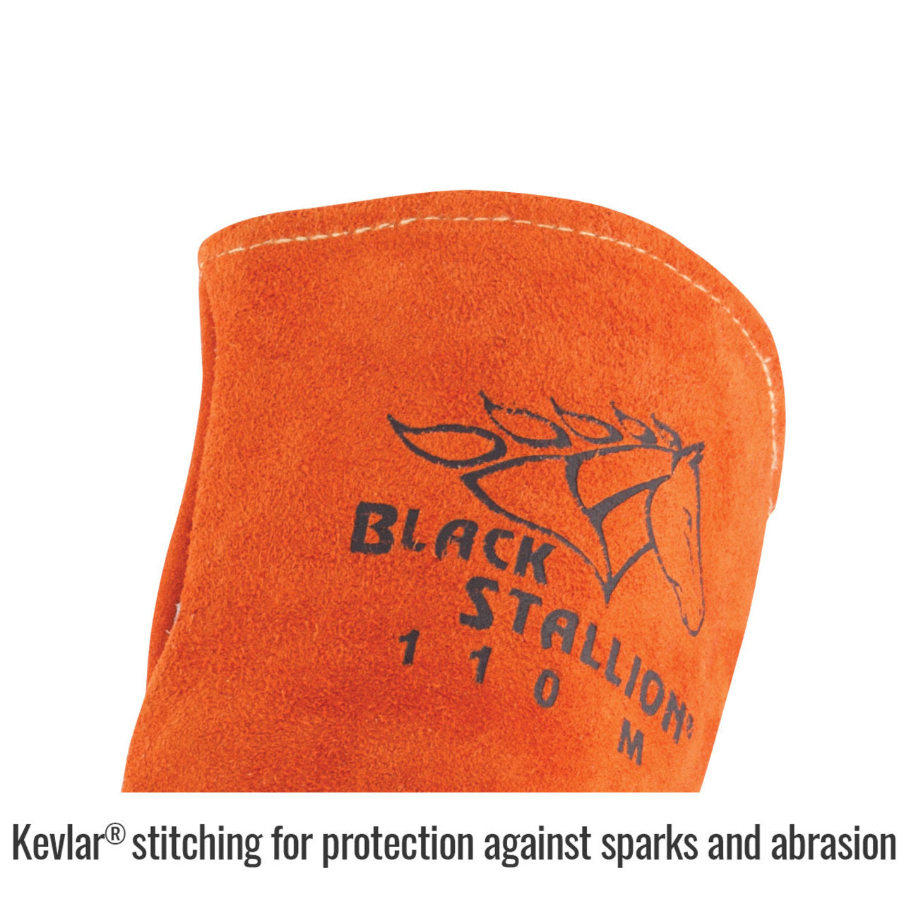 Black Stallion 110 Select Shoulder Split Cowhide Stick Welding Gloves, Orange Black Stallion 110 Select Shoulder Split Cowhide Stick Welding Gloves, Orange