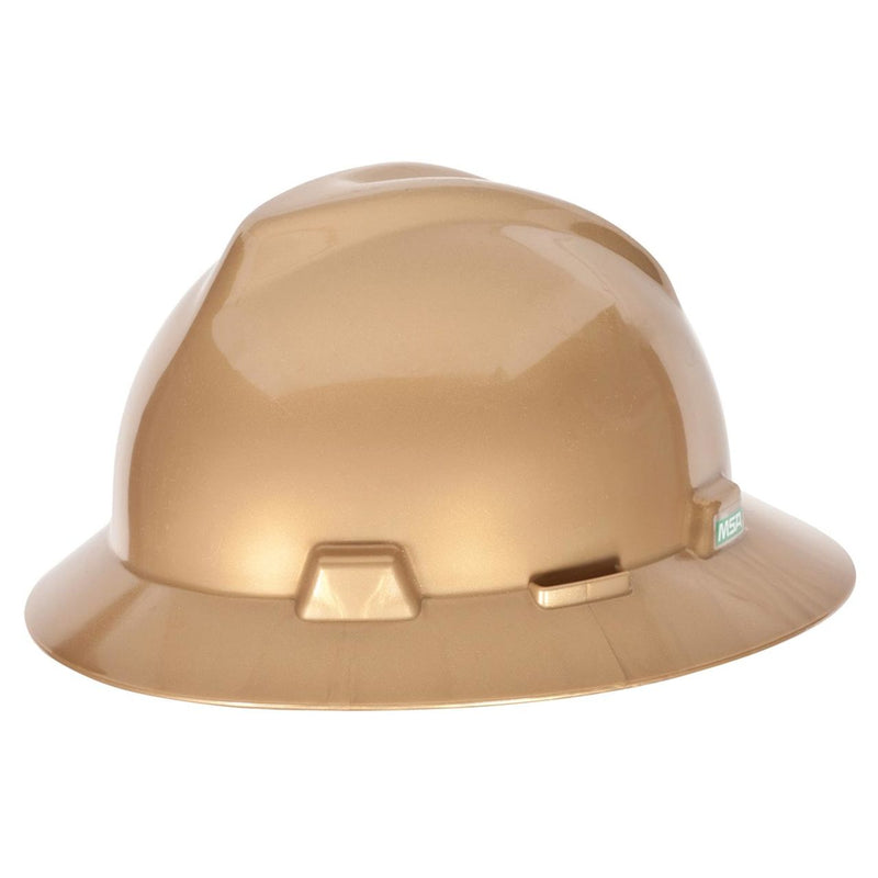 MSA V-Gard Full Brim Hard Hat with Fas-Trac III Suspension, view 16 of 17