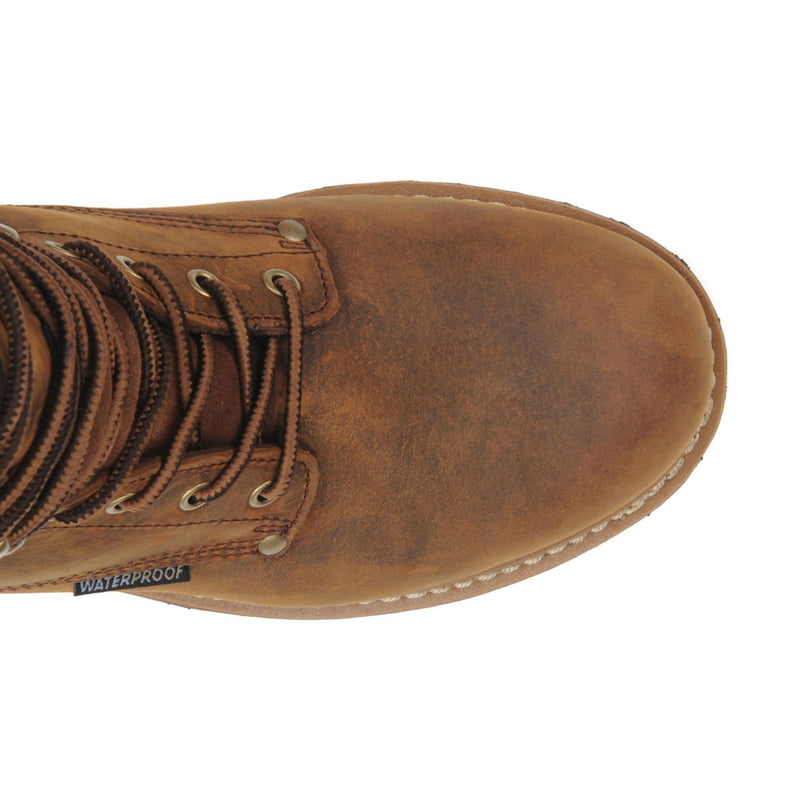 Carolina Men's 8" Loggers Waterproof Insulated EH Steel Toe Boots, CA5821, Copper Crazy Horse, view 2 of 6