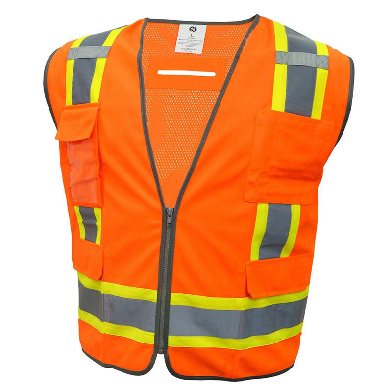 General Electric Type R Class 2 Hi-Vis Safety Vest with Contrasting Trim, GV082, view 3 of 8