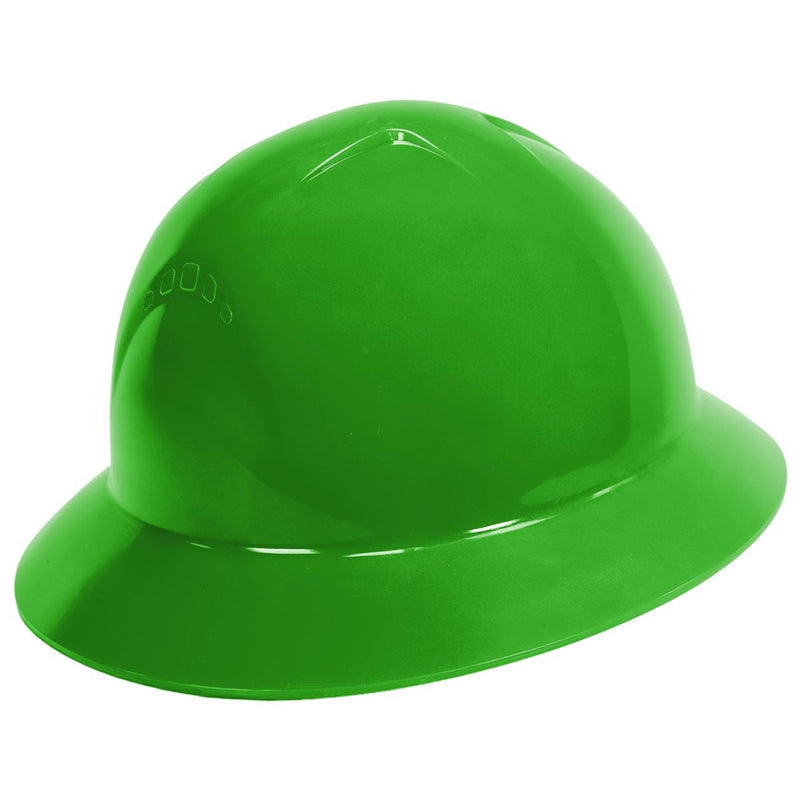 Rugged Blue Defender Full Brim Hard Hat, 6-Point Ratchet Suspension, RBH300, view 20 of 23