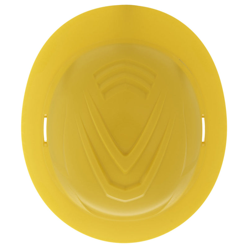 MSA V-Gard C1 Full Brim Hard Hat with Fas-Trac III Ratchet Suspension, view 6 of 15