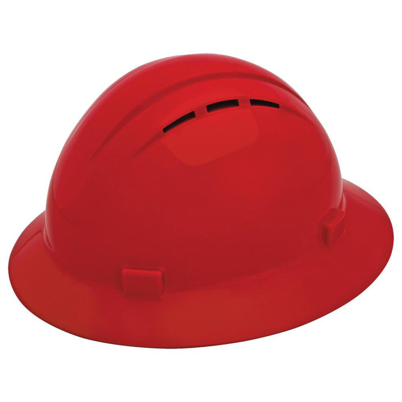 Delta Plus Americana Vented Full Brim Hard Hat, 4-Point Ratchet Suspension, view 4 of 8