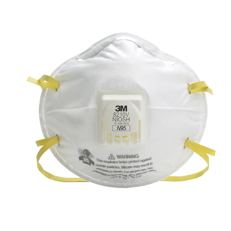 3M N95 Particulate Respirator USA Made, 8210V, White, view 7 of 8