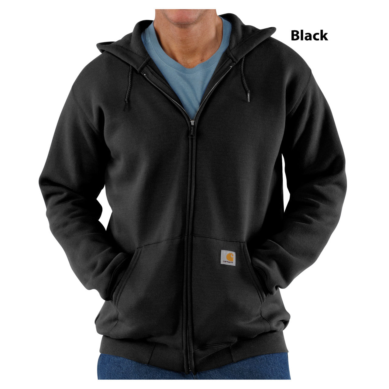 Carhartt Midweight Fleece Zip Front Hooded Sweatshirt - K122 Carhartt Midweight Fleece Zip Front Hooded Sweatshirt - K122