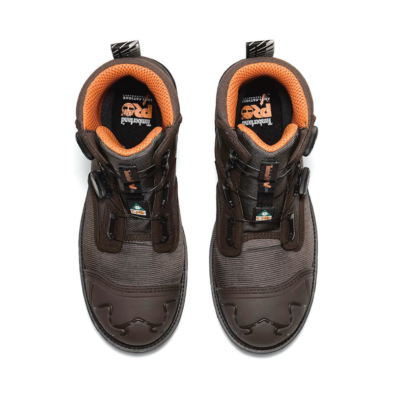Timberland PRO Men's BOA Magnitude 8" Waterproof EH Composite Toe Work Boots, TB0A66MKELE1, view 3 of 6