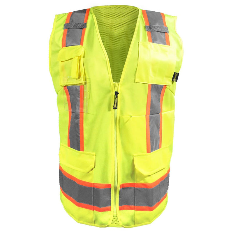 OccuNomix Women's Hi-Vis Type R Class 2 Sustainable Surveyor Safety Vest, LUX-RYSMW, view 1 of 5