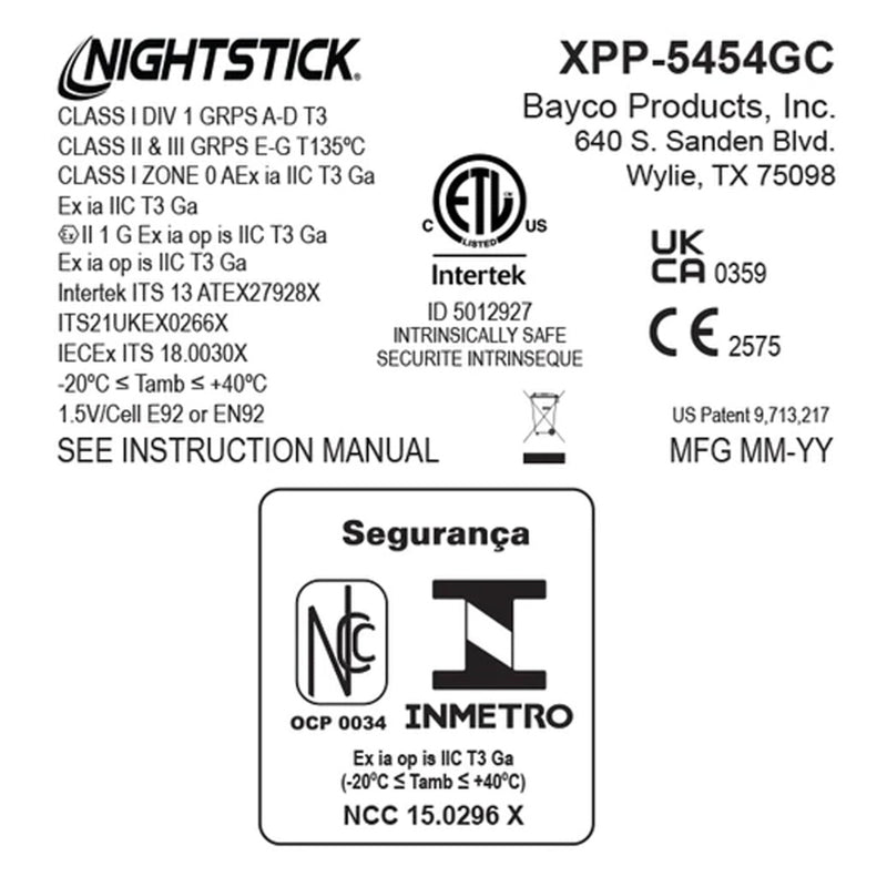Nightstick Intrinsically Safe Headlamp w/Zero-Band Mount - 3 AAA - Green - UL913 / ATEX, view 9 of 9