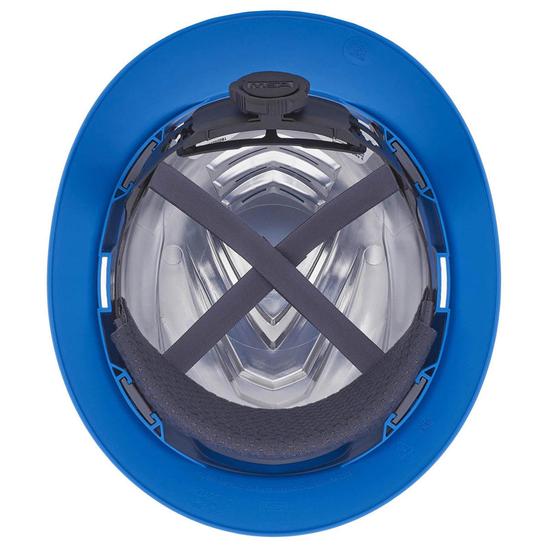 MSA V-Gard C1 Full Brim Vented Hard Hat with Fas-Trac III Suspension, view 7 of 15