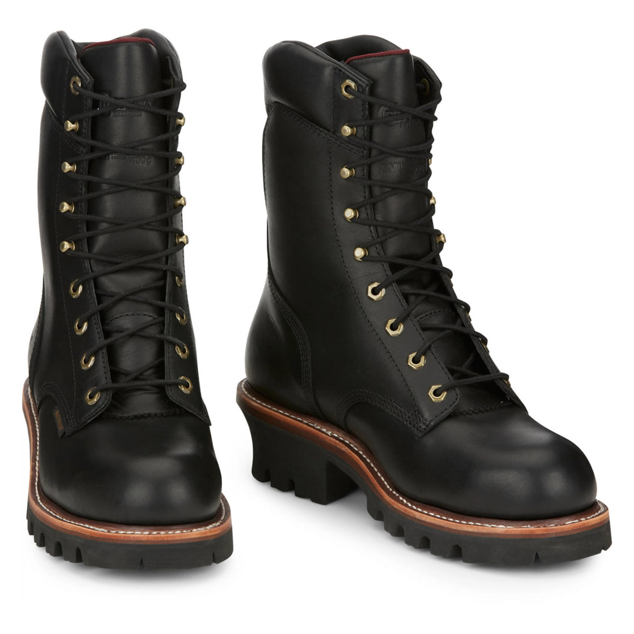 Chippewa Men's Super Dna 9" Logger Waterproof Insulated EH Steel Toe Boots, 59410, Black Chippewa Men's Super Dna 9" Logger Waterproof Insulated EH Steel Toe Boots, 59410, Black
