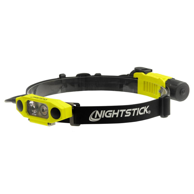 Nightstick DICATA Intrinsically Safe Low-Profile Dual-Light Headlamp - MagMate USB - Li-Ion - Green - UL913 / ATEX, view 1 of 6