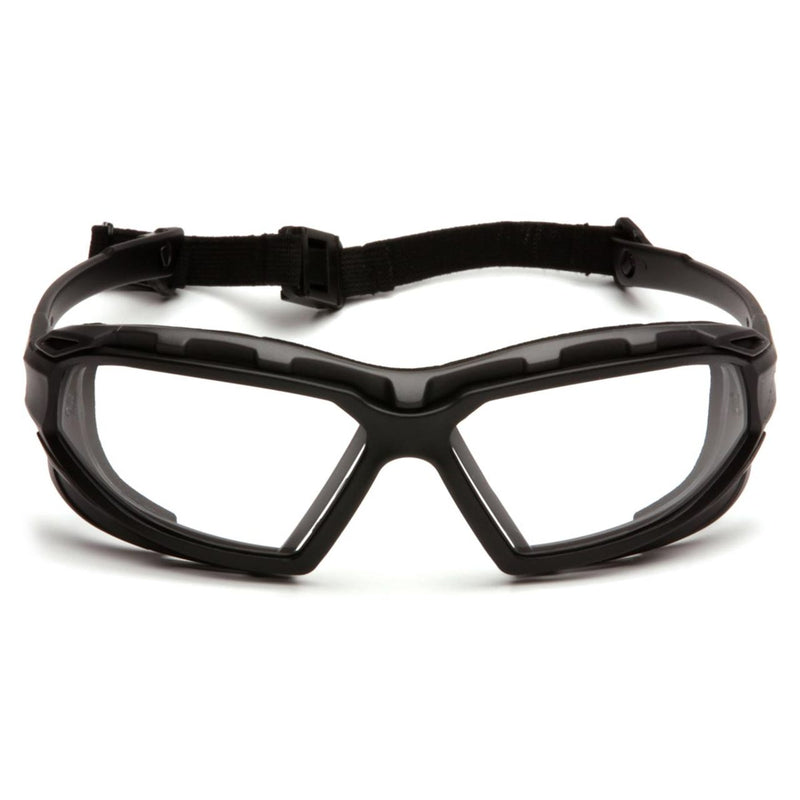 Pyramex Highlander Plus Foam Padded Sealed Safety Glasses, Black/Gray Frame, view 2 of 10