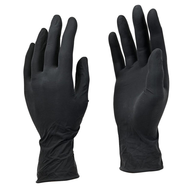 DASH Black Maxx Latex Exam Grade Disposable Gloves, Black, 6.6 mil, Box of 100, view 9 of 12