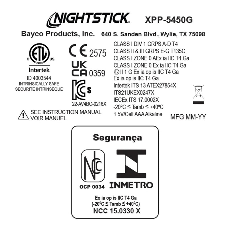 Nightstick Intrinsically Safe Headlamp - 3 AAA - Green - UL913 / ATEX, view 6 of 6