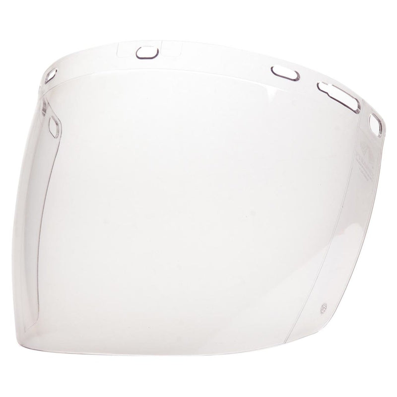Pyramex Ridgeline Ratchet Headgear with Clear Tapered Polycarbonate Face Shield Combo - S1110 & HGBR, view 4 of 5