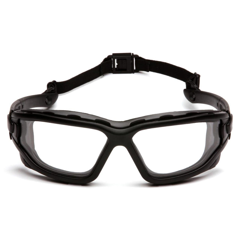 Pyramex I-Force Dual Pane Sealed Safety Glasses, Black Frame/Strap, view 2 of 12
