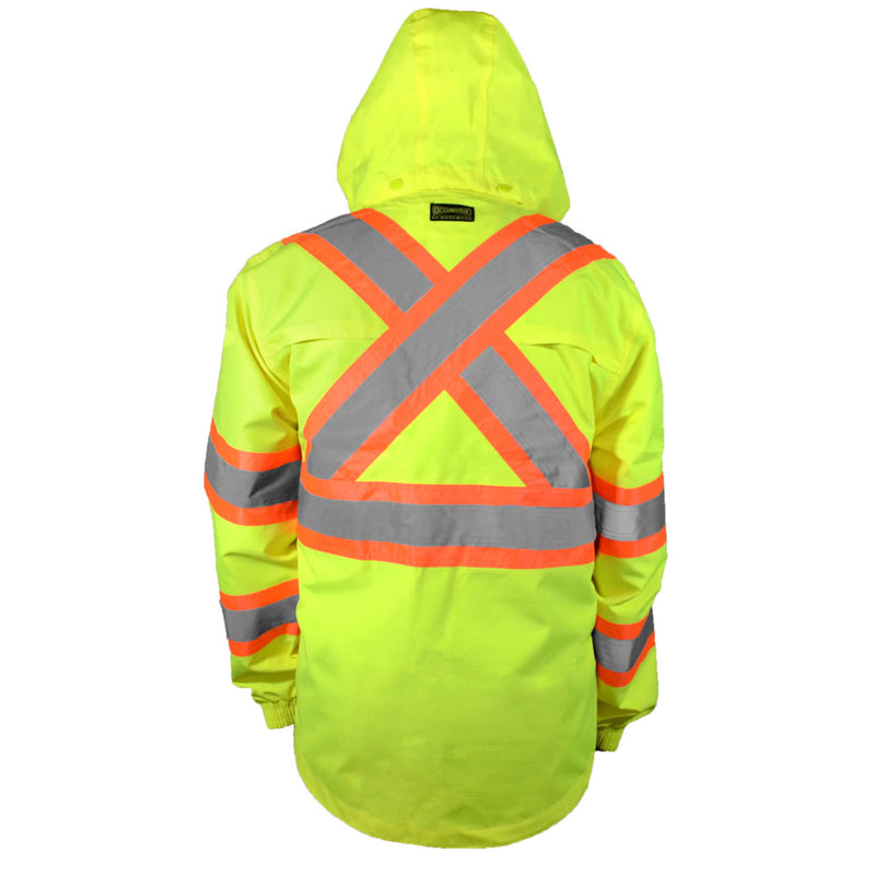 Occunomix Hi-Vis Class 3 2-Tone X-Back Breathable Rain Jacket, SP-RS2JX, view 2 of 5