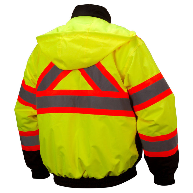 Pyramex RCJ32 Type R Class 3 Hi-Vis Waterproof Quilt Lined Jacket, view 2 of 6