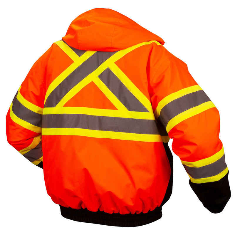 Pyramex RCJ32 Type R Class 3 Hi-Vis Waterproof Quilt Lined Jacket, view 4 of 6