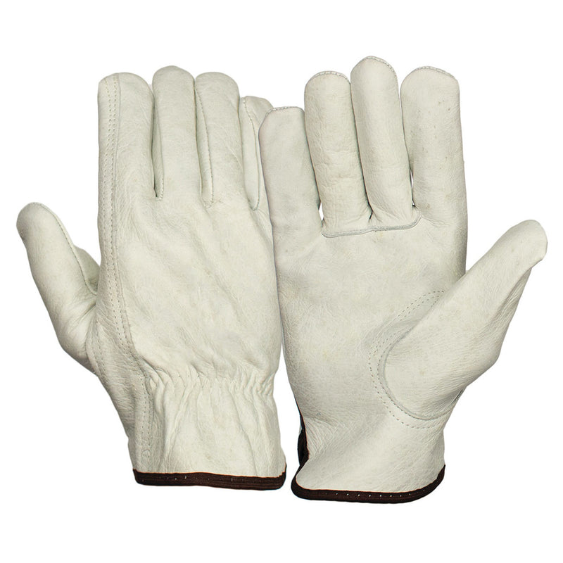 Pyramex GL2001K Cowhide Leather Driver Gloves, Natural, view 1 of 3